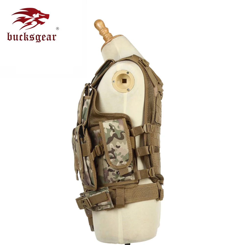 
mesh tactical vest Quick Release Combat Protective Army Green Military Men Tactical Vest For Sale hunting safety vest police 