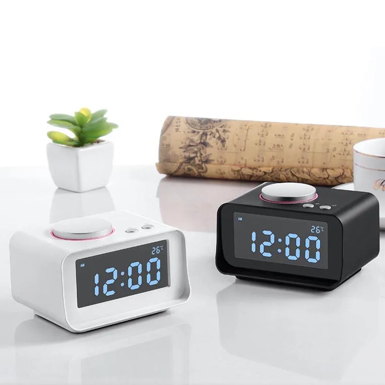 
Blue-tooth Home speaker with 2X 3W speaker Docking clock radio sound box Surround HiFi, LCD Display, 3.5mm AUX in 