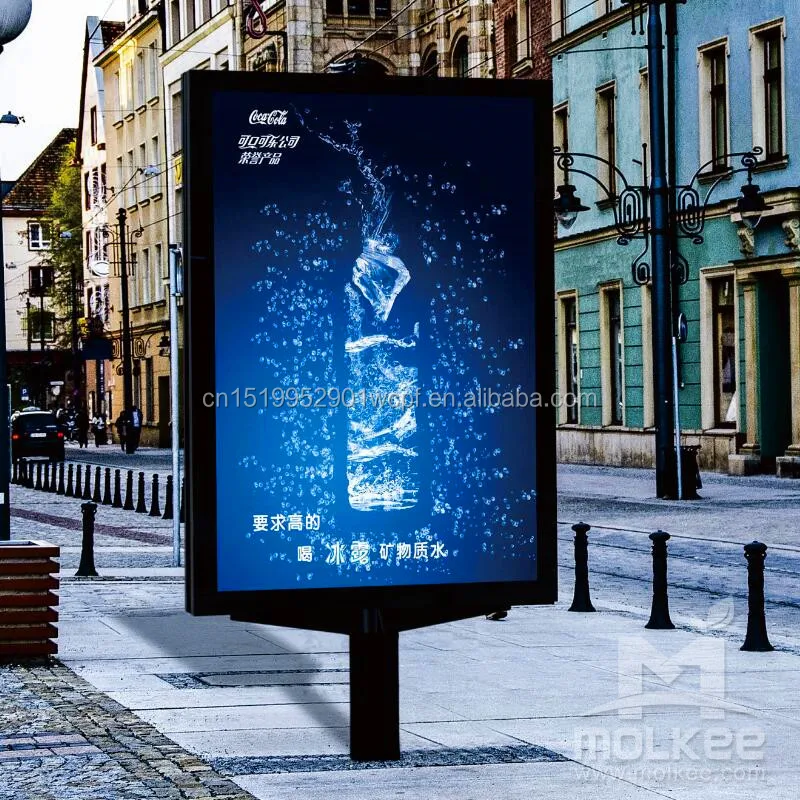 Outdoor scrolling city light box scrolling led advertising Billboard