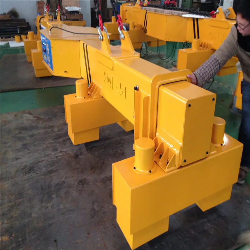Zhuzhou factory electro permanent lifting magnet telescopic lifter for steel plate