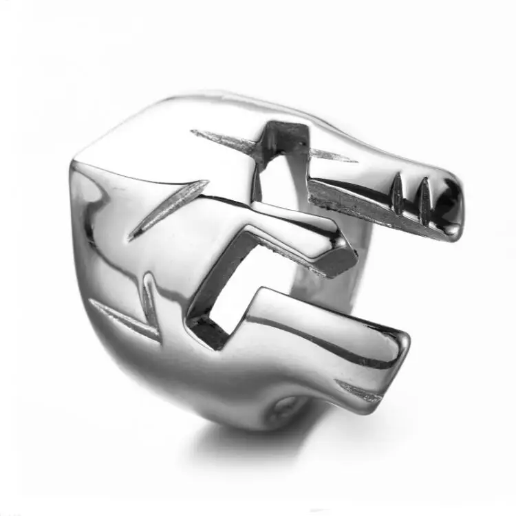 fashion gladiator jewelry stainless steel warrior helmet spartan ring