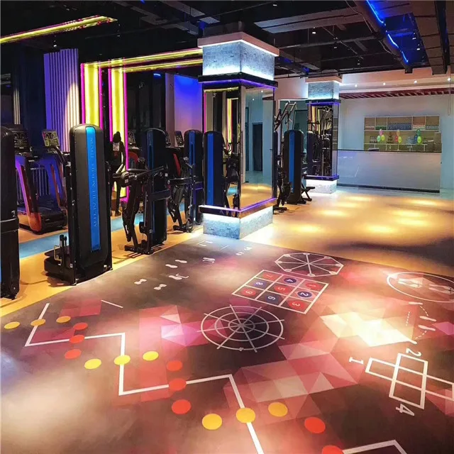PVC multi application indoor functional gym floor