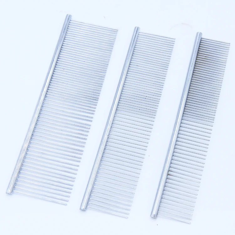 Factory Supplies Dual Use metal Lice Grooming Comb Cat Care Product For Pet Shops