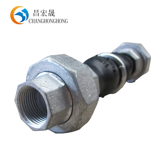 nice PN25 union type screwed rubber flexible joint
