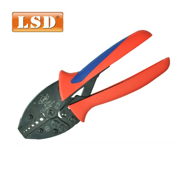 Coaxial connector crimping tool S-1741 fiber optic crimping press pliers bnc crimp tool RG174/178/179 cable crimper tool