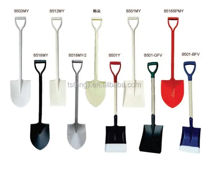 carbon steel square shovel with steel handle form tangshan city China