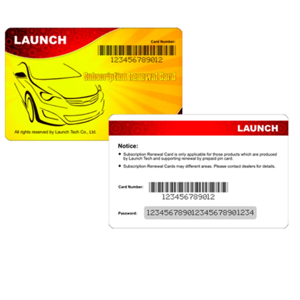 LAUNCH Pin Card 1 Year Renewal Update Subscription X431 Online Diagun IV/Diagun V/X-431 V/V+/Pro mini/PRO/PAD series