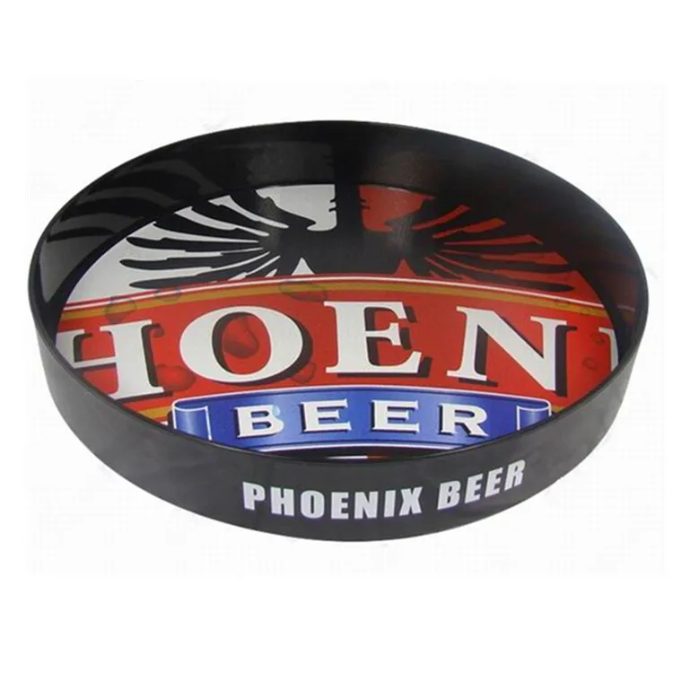 Wholesale Dia. 35cm round plastic  anti slip bar tray (35*5cm)
