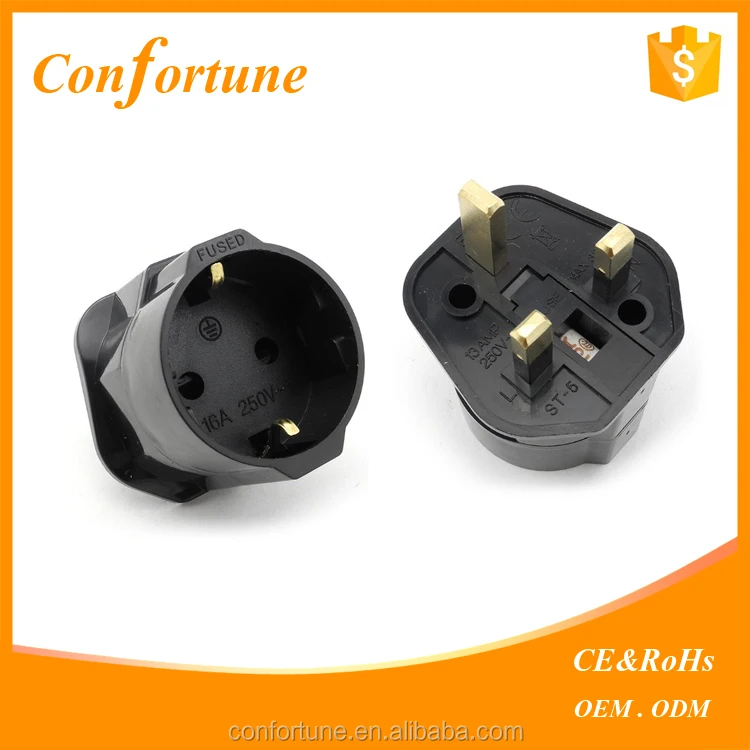 Предохранитель с адаптером bs 1363 schuko на штепсельную вилку британского стандарта 13A