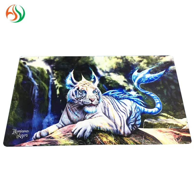 AY New Design Portable Wholesale Multi Functional Folding Roll Of Rubber Card Game Play Mat Game Keyboard Table Mat Luxury