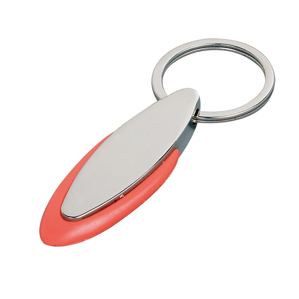 Metal Printed Key Holder Souvenir Blank Trinke Car Logo Keyring Custom Leather Keychain