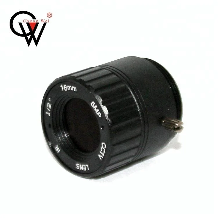 16mm 5MP F1.8 CS Mount Fixed Lens CCTV Camera Lens