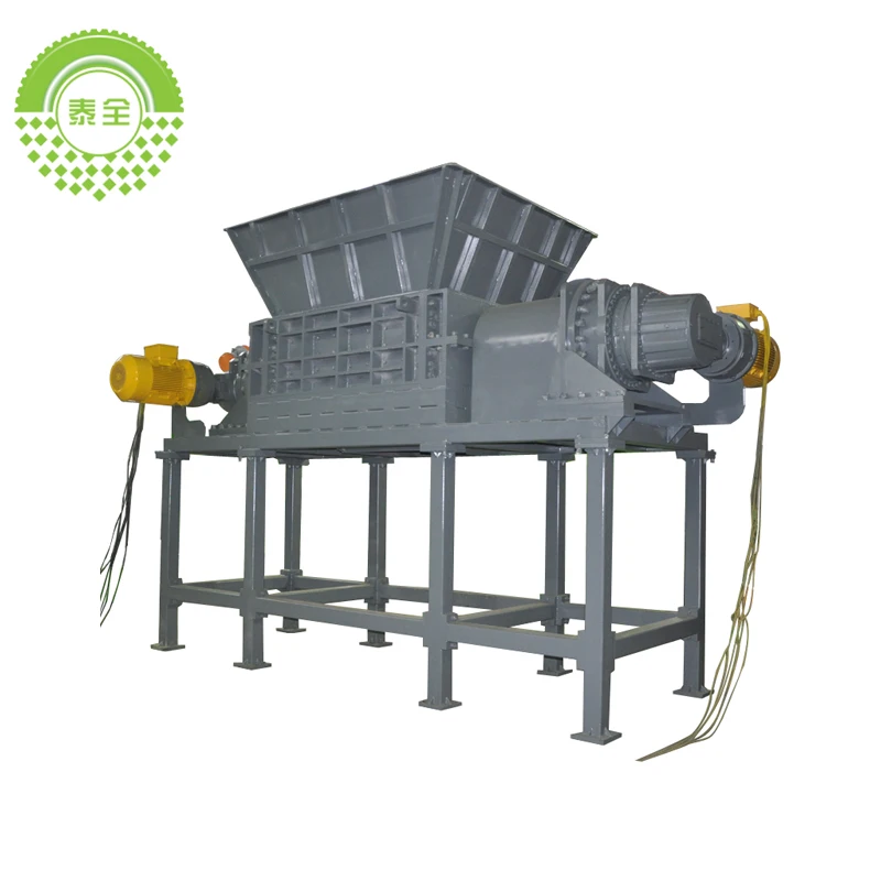 Shredder Manufacturers Supplier Tire Cutting Crushing Recycling Plant Machine
