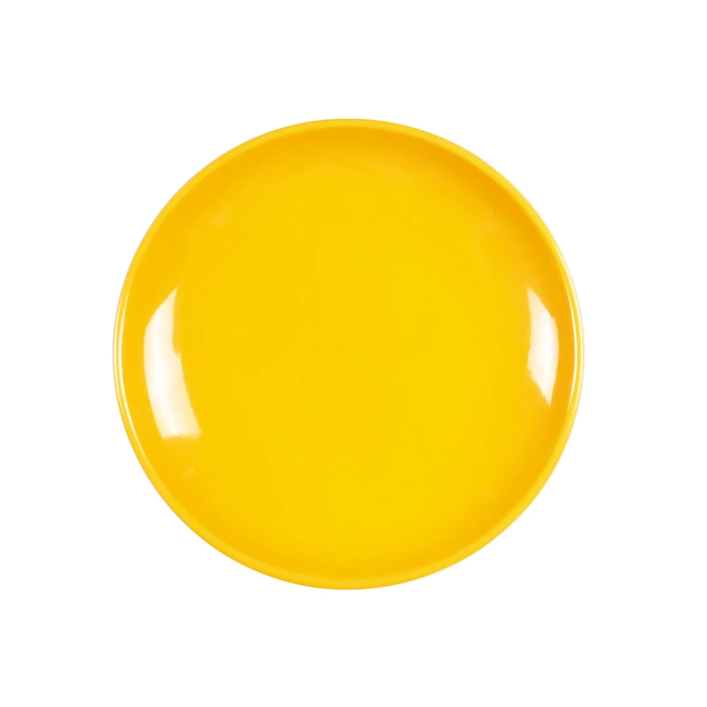 colorful customized round dinner plate