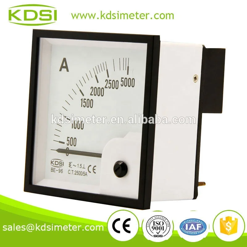 KDSI BE-96 AC Ammeter AC2500/5A Electricity Galvanometer Meter Price