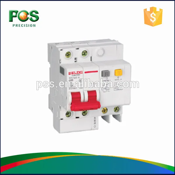 Delixi DZ47sLE остаточного тока выключатель узо ас 400в 2 P 40A 3 ма P 4 P IP20 50 / 60 Гц