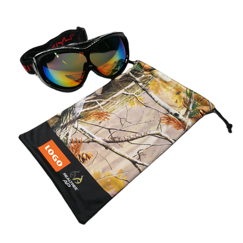 Microfiber custom printed soft double-drawstrings pouches