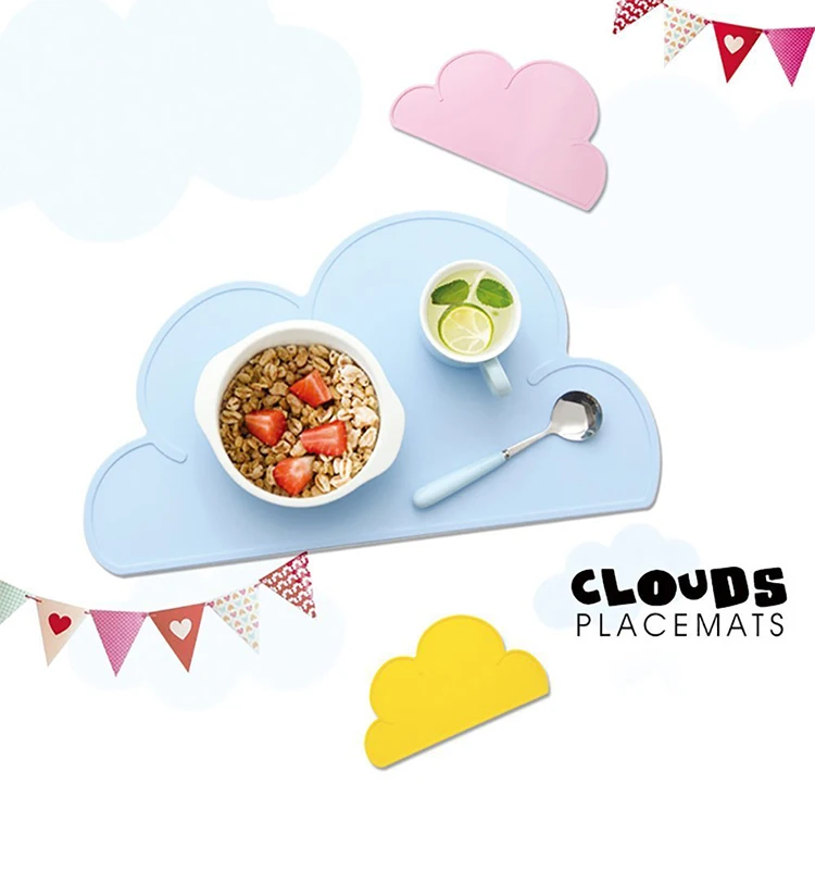 
100% Food Grade Silicone Waterproof Table Mat Non-Slip Baby Silicone Placemat China Tableware 