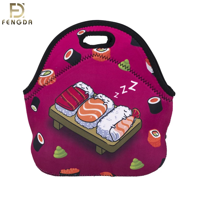 Top selling Personality reusable light weight sublimation lunch bag