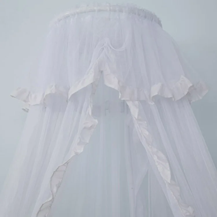 Тканевая сетка для кровати с принтом принцессы переносная домашняя уличная декоративная спальни вязаная тканая детская