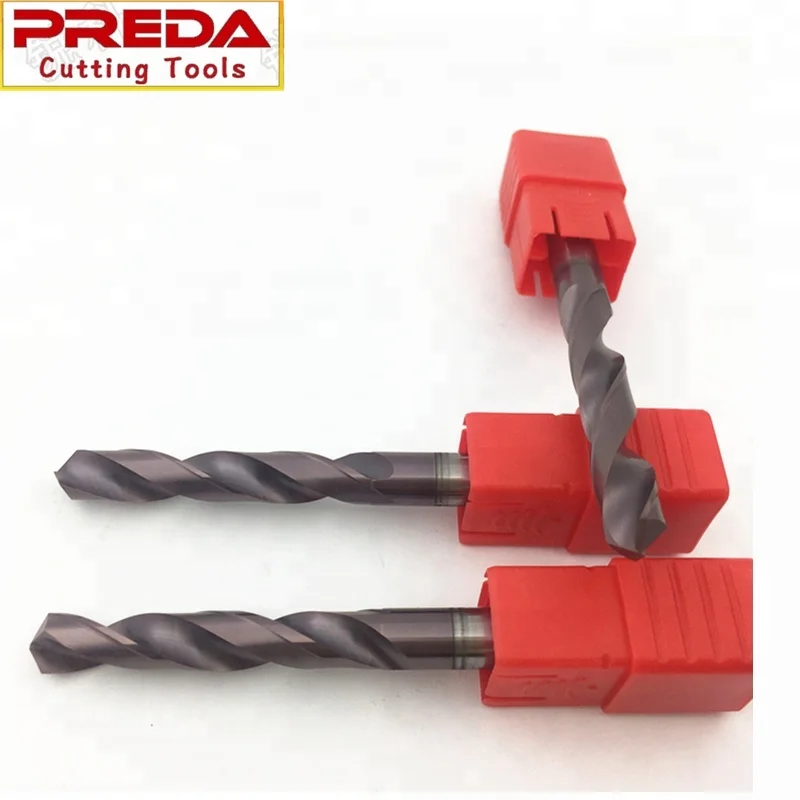 PREDA Tungsten Carbide Twist Drills For CNC Machining
