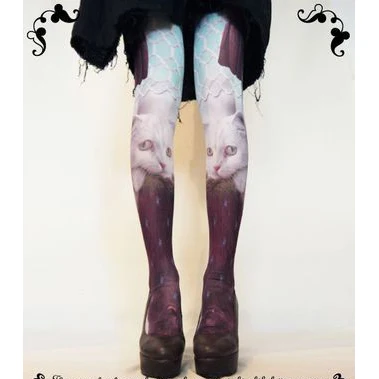 Manufacturer Japanese  printed animal pantyhose fashionable  leggings
