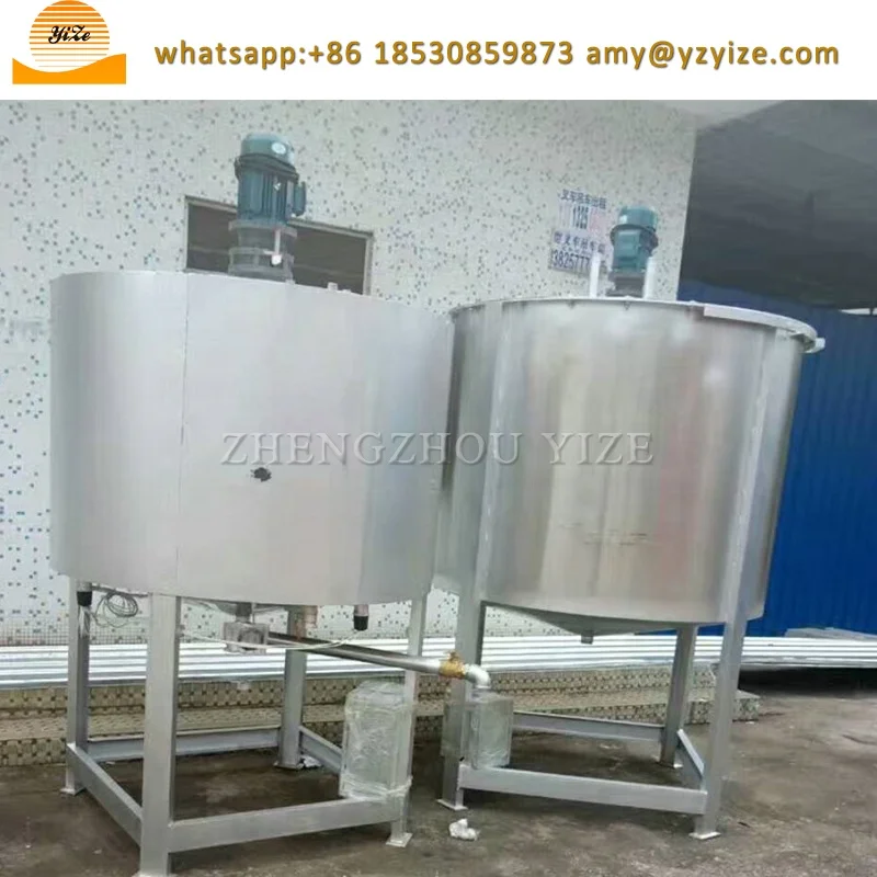 stainless steel 100l mixing tank with agitator yogurt mixer fruit juice mixing machine