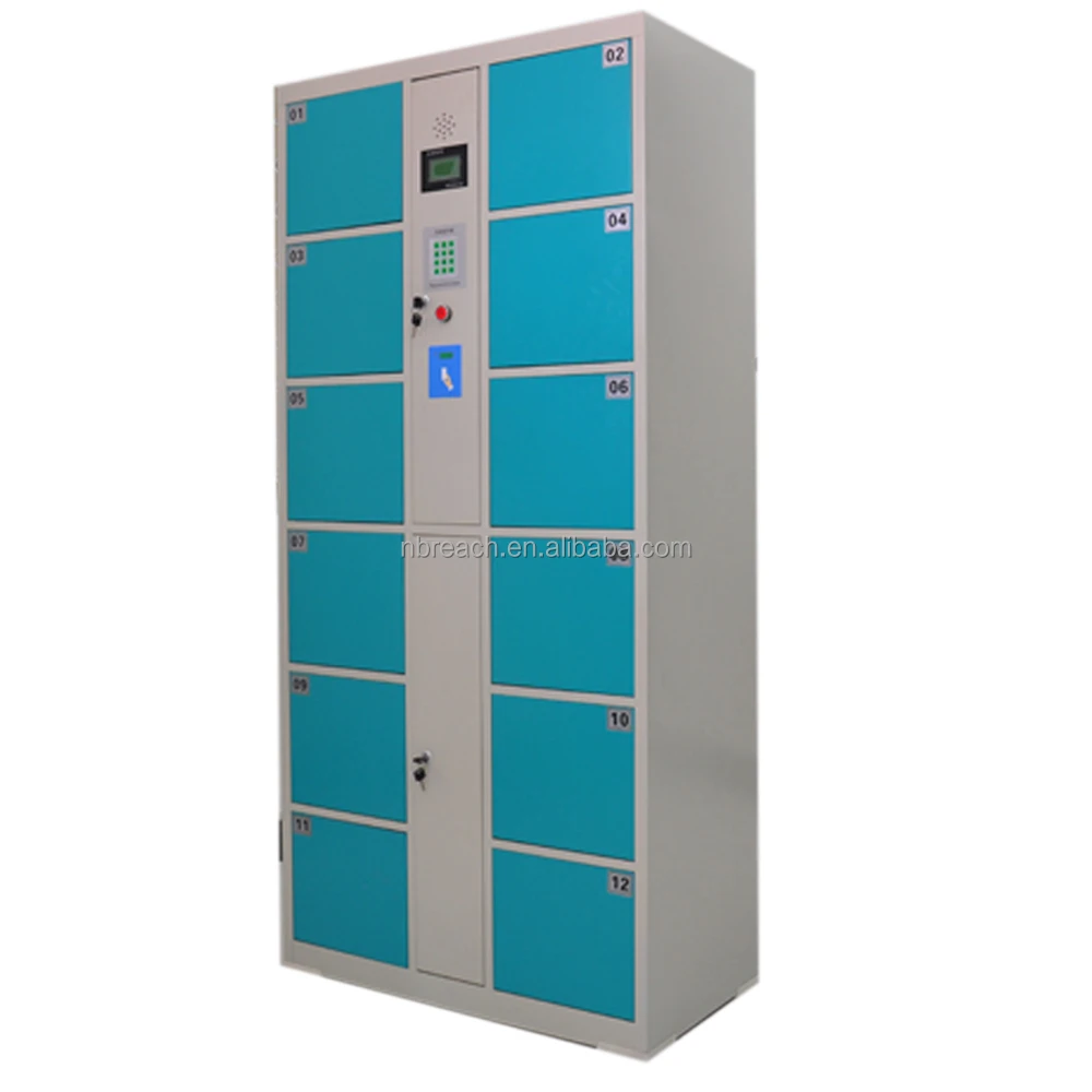 Fingerprint delivery intelligent gym outdoor parcel locker system digital electronic steel smart