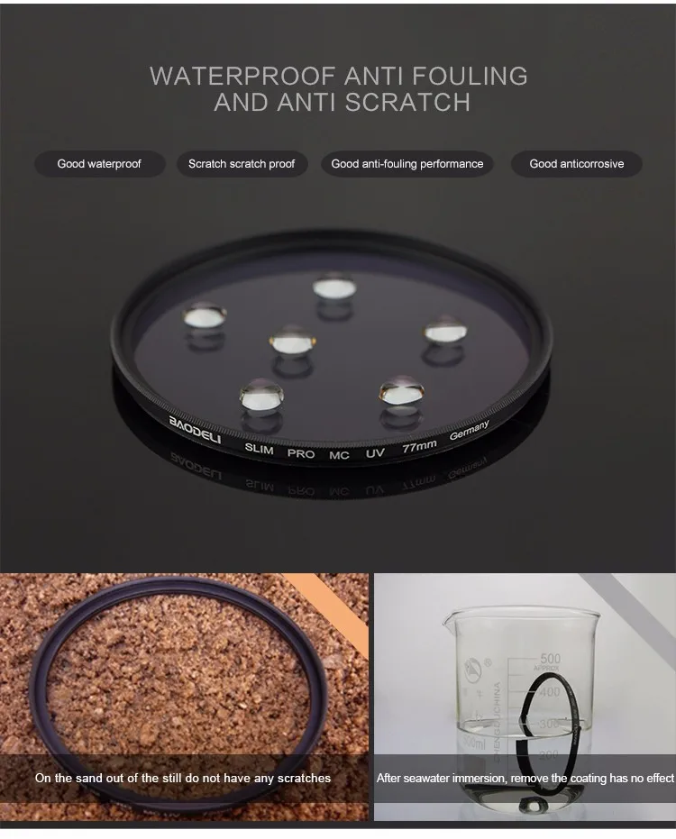 Best Sale High Quality Camera Lens 77mm MC UV Filter