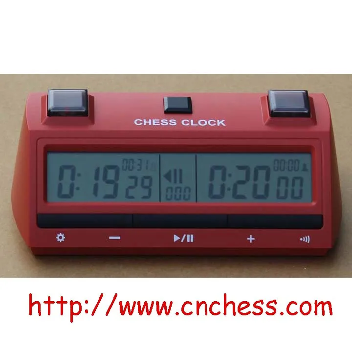 Digital quartz analog chess game clocks