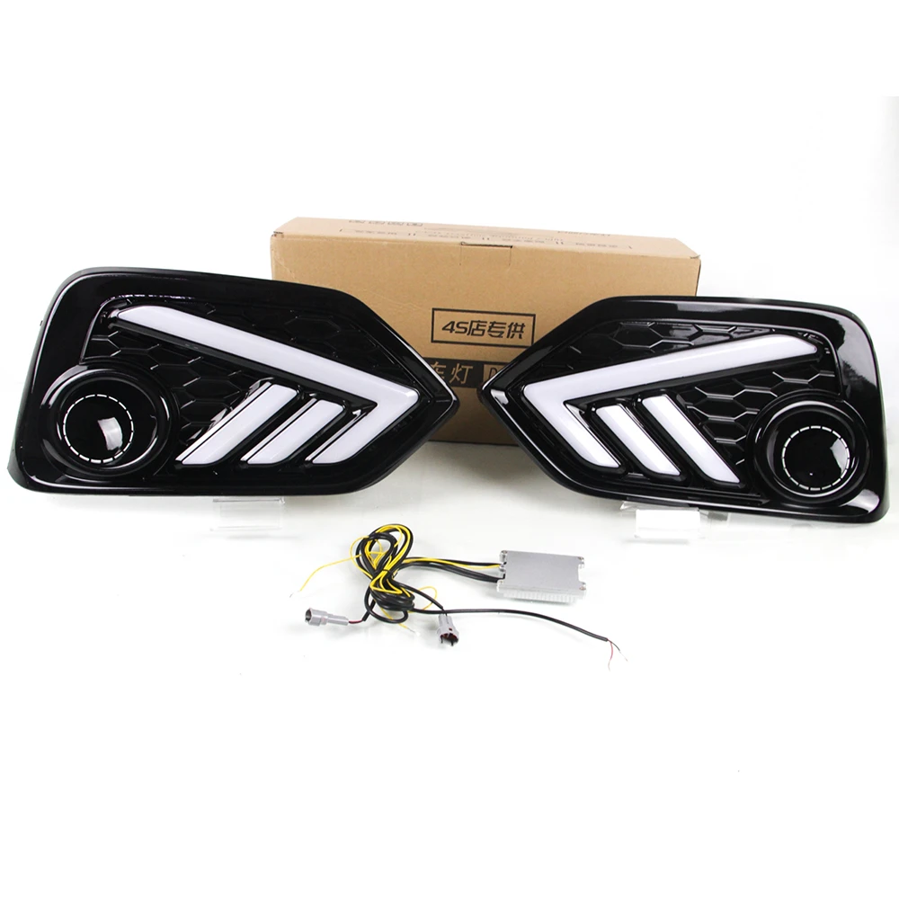 Drl Lites For Honda Civic  2011 - 2015 2017 2018  With Yellow Light Hatchback