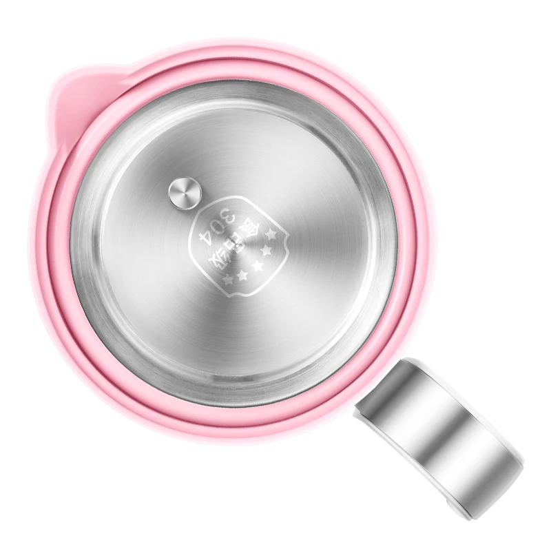 Silicone Kettle Dual Power 100-240V Portable Heating Element 600mL Electric Travel Kettle for Hotel