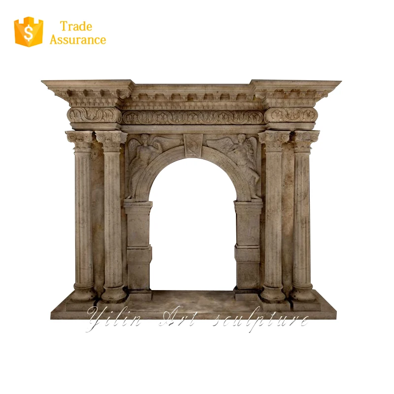 Stone Marble Fireplace Mantel Frame