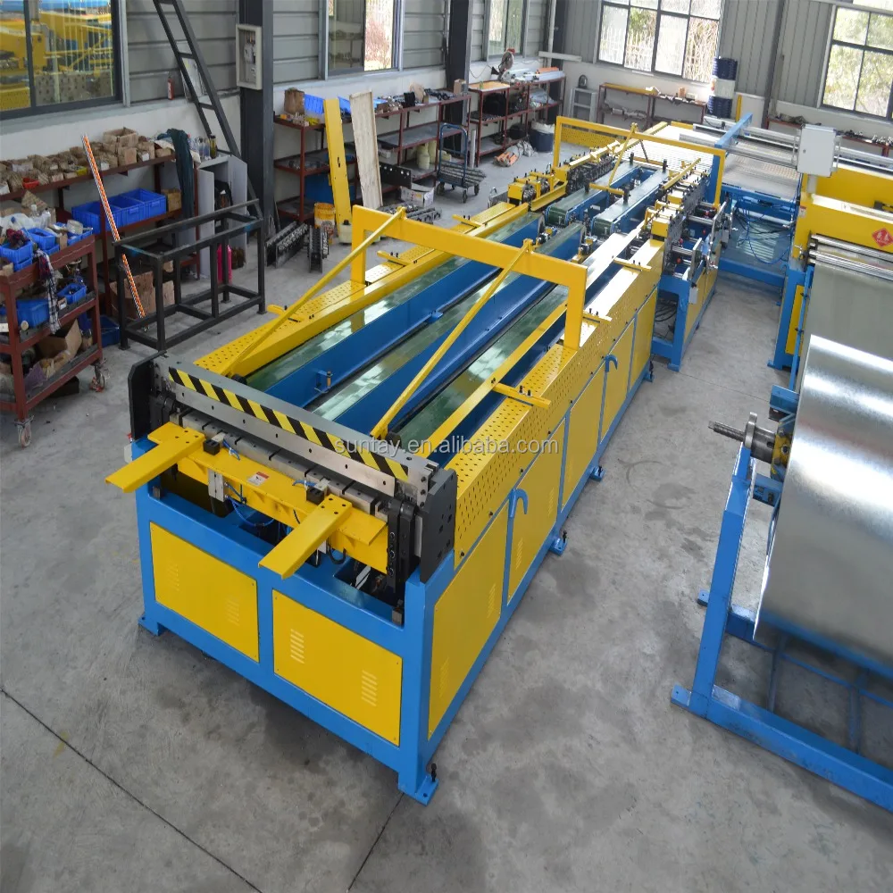 Fully automatic U shape Air Duct Production Line 5 fabrication machine / CNC auto duct LINE-V