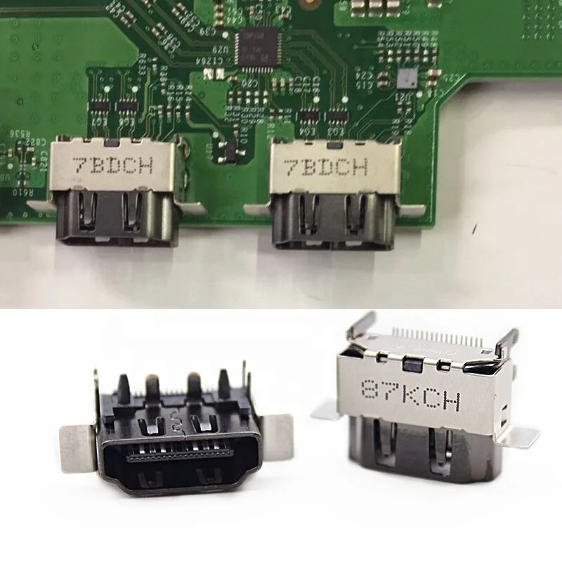 Original New 1080P HD 2.1 Socket Port Parts Replacement for XBOX ONE X Motherboard Repair