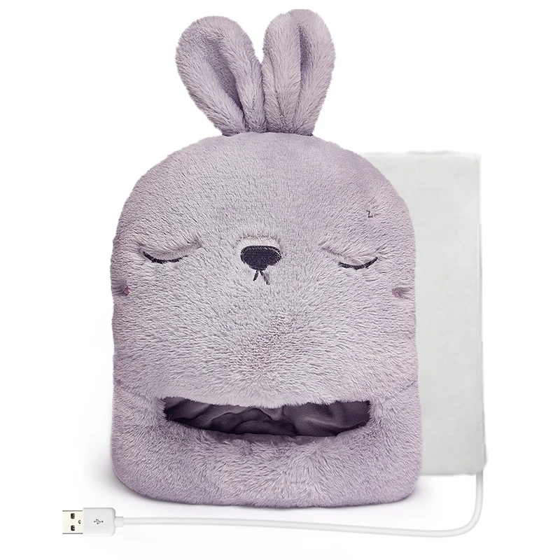 
USB power heated footwarmer heated slipper heating slipper power by USB or Power bank washable cartoon shape 