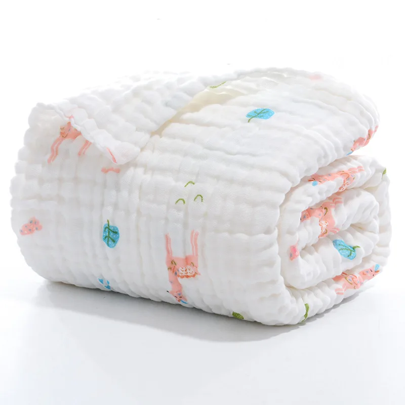 
2019 super soft cotton high quality 6 layer baby swaddle muslin 