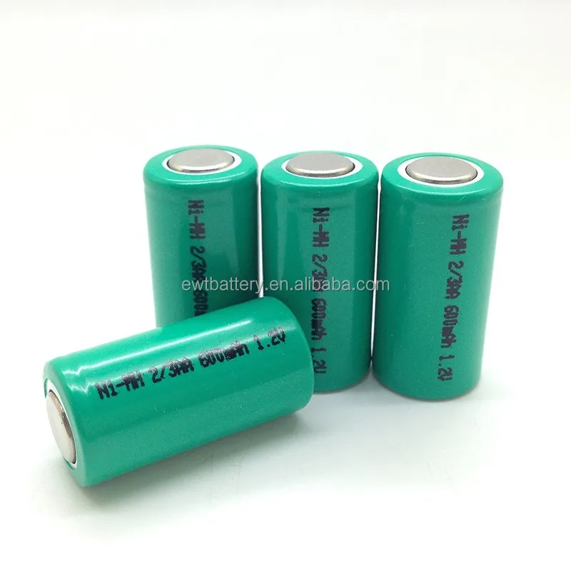 Ni-cd 2/3 aa перезаряжаемая батарея ni-MH 3,6 v 2/3aa 600mah ni-mh 2/3aa600mah 1,2 v батарея