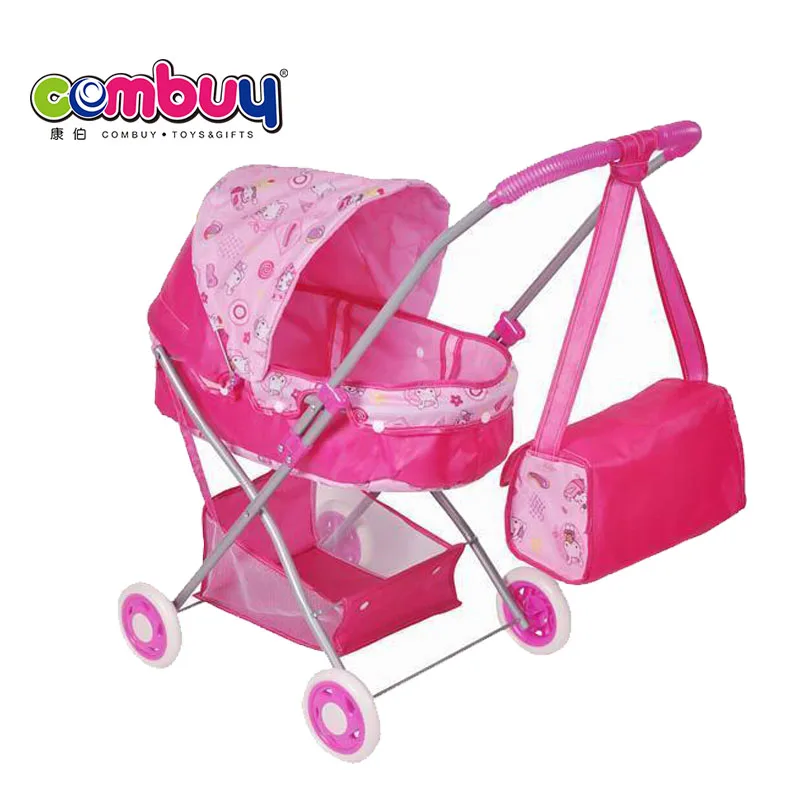 Wholesale iron handle doll stroller car child toy pet stroller
