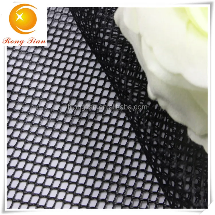 New black rhombus mesh fabric,polyester diamond big hole net