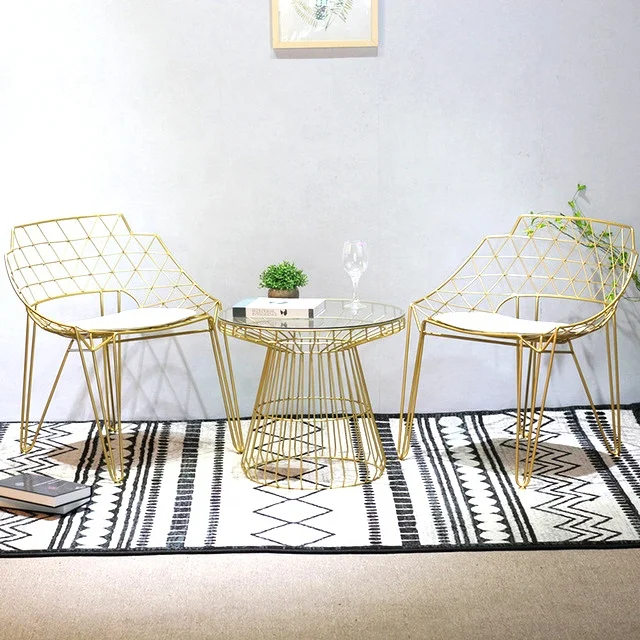 Modern Metal Wire Dinning Chair Eat chair hollow out wire chairs