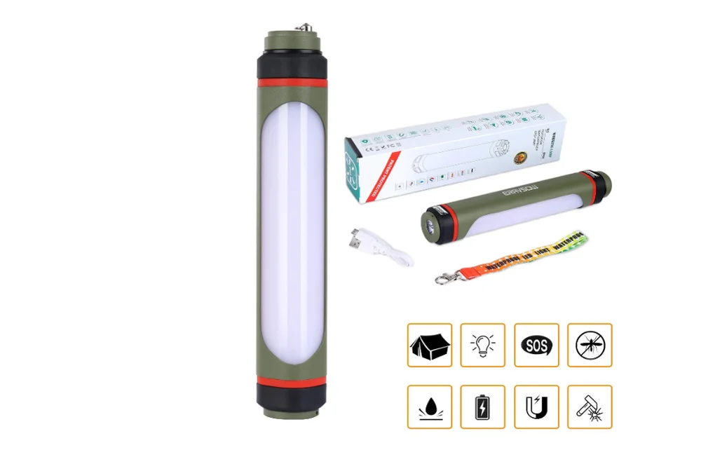 
ALuminium Plastic camp walking fishing flashlight torch rechargeable flashlight 