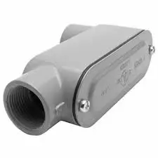 Threaded LB Conduit Body, Die Cast Aluminum, Stamped Steel Cover,1'-Inch