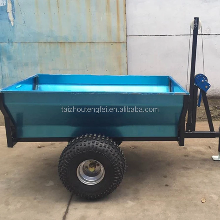 Hot sale 2 wheel farm box trailer