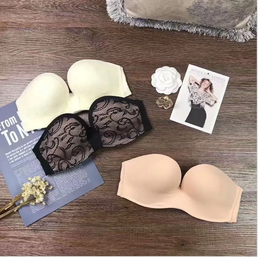 
Yiwu factory wholesale high quality pop invisible stepless bra for girls 