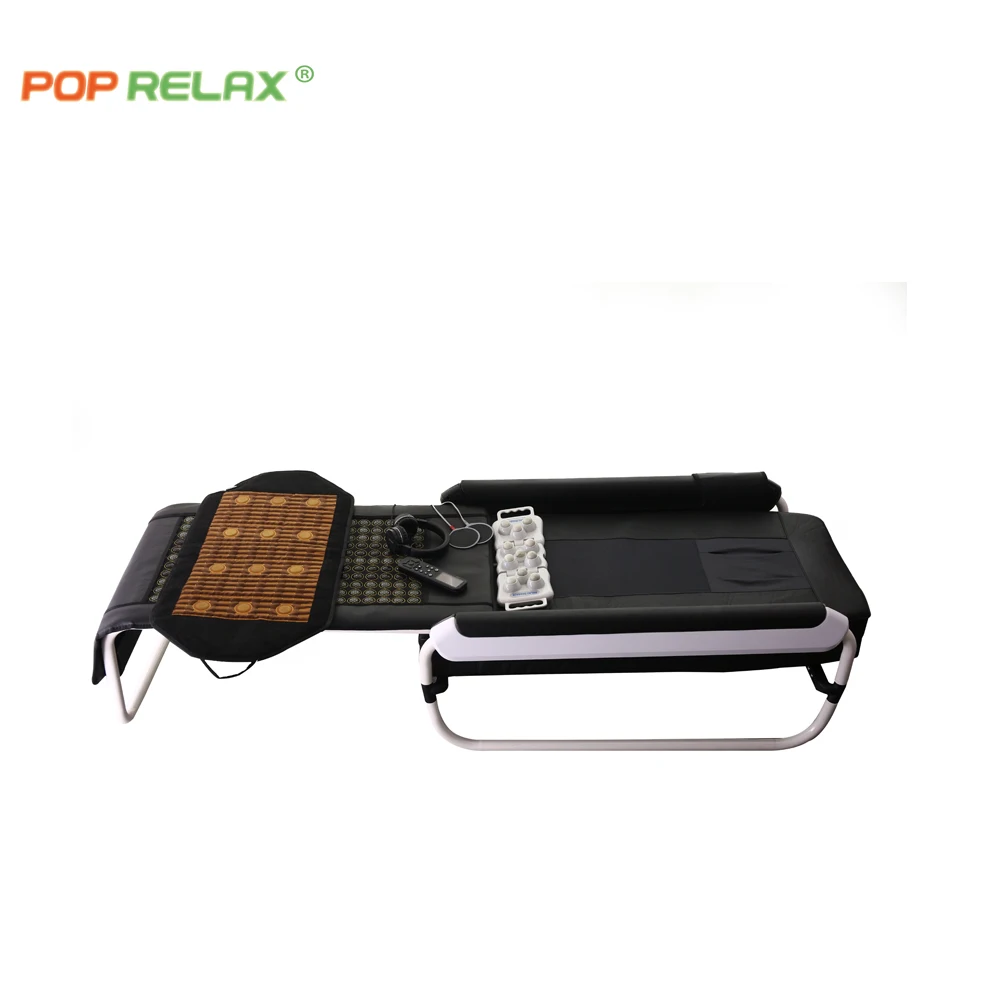 Chinese manufacturer Pop relax thermal jade roller  massage bed  master V3 far infrared massage table mattress mat