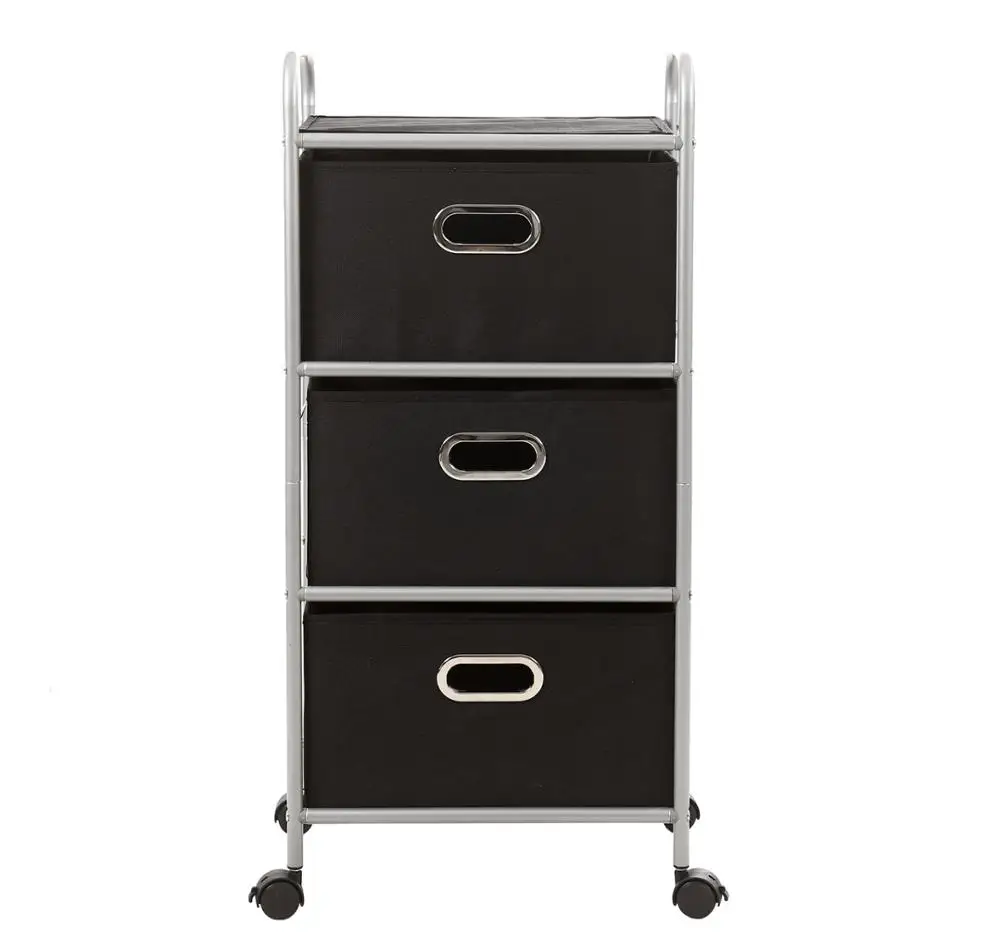 Оптовая продажа 3 яруса утилита металлопроката корзина для прачечной многофункциональная тележка одежда игрушки хранения Организатор ящик коробка