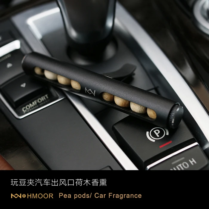 
New Arrival Customized Car Vent Fragrance Diffuser, Car Essential Oil Perfume Clip with Wood Beads 