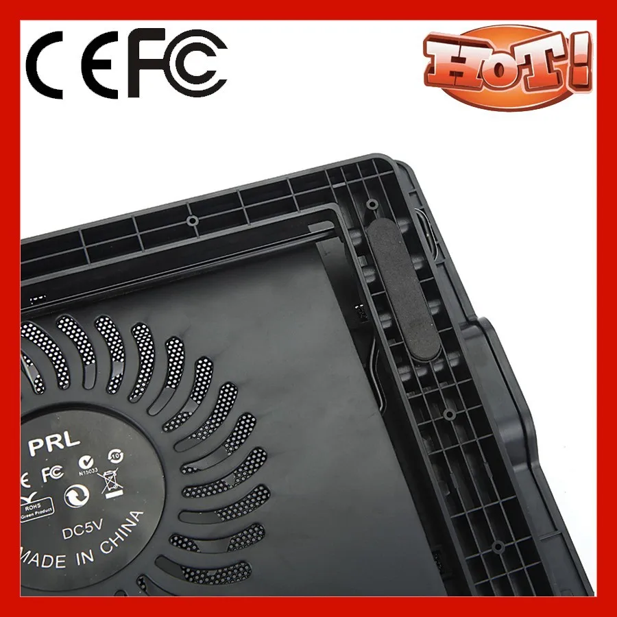 height adjustable led laptop notebook cooling fan pad