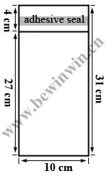 10x31cm 480 pieces /pack polypropylene plastic Opp Bags Self Seal poly pp bopp packaging bags polybag package